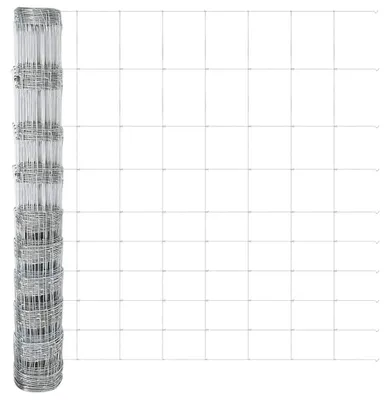 Produktbild von Wildzaun, verzinkter Stahl, 25 x 1,2 m, wetterfeste und rostbeständige Gartenzaun