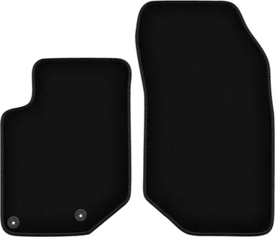 Produktbild von Wielganizator Velours-Autoteppiche vorne – passend für DS3 Crossback II (Crossover, Bj. 2018-) –  schwarz, passgenau, mit Befestigungen set 2 Stk.
