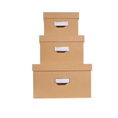 Produktbild von Exacompta Set mit 3 Boxen, Office by me - Beige - 79602E