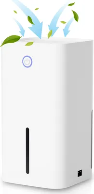 Obrázek produktu pro Fiqops elektrický odvlhčovač vzduchu pro ložnice, LED odvlhčovač, až 15m³, 850ml / den