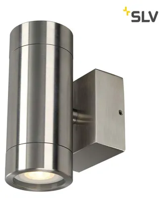 Produktbild von SLV 233302 ASTINA STEEL GU10 Wandleuchte rund Edelstahl