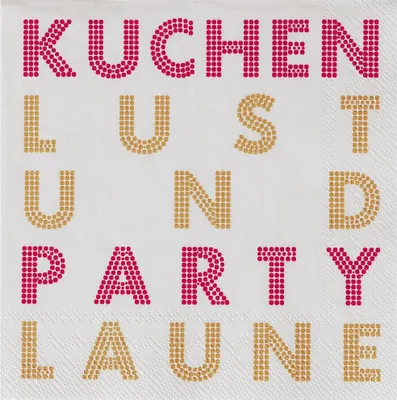 Produktbild von Cocktailserviette "Kuchenparty"