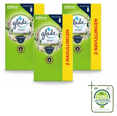Obrázek produktu pro 3 kusy náplně Glade Touch & Fresh – vůně Maiglöckchen (bezová) – 10 ml – balení