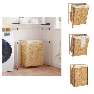 Obrázok produktu pre vidaXL Kôš na bielizeň 44x34x64 cm vodný hyacint - Koše na bielizeň