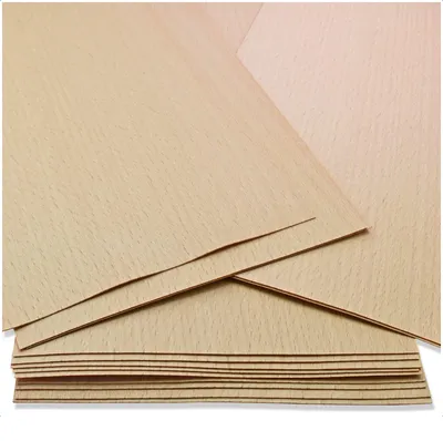 Produktbild von Set mit 30-32 Furnierplatten aus Buche für Heimwerkerprojekte und Modellbau