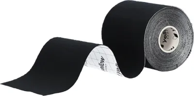 Produktbild von yellowSPORT yellowTAPE - Kinesiotaping-Band - 7,5 cm x 5 m - Schwarz - 1 Stk.