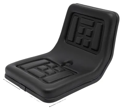 Obrázek produktu pro Sedadlo pro traktor, ergonomický design, výškově nastavitelné, černé
