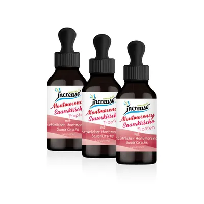 Produktbild von Nimm 3, zahl 2 Aktion Liposomale Montmorency Sauerkirsche Tropfen hochdosiert - 2000mg Montmorency Sauerkirsche pro Tag