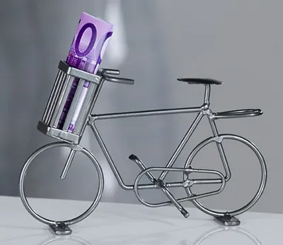 Produktbild von Casablanca Fahrrad silber-grau 11,5 x 18 cm Metall 54407