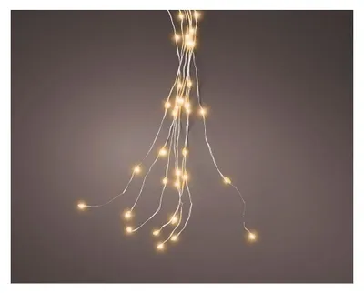 Mikro-LED-Lichterkette, 640 LEDs, warmweiß, 6,90 m, für Innen und Außen