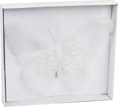 Zdjęcie produktu dla Elegancka brokatowa dekoracja Motyl na klamerce