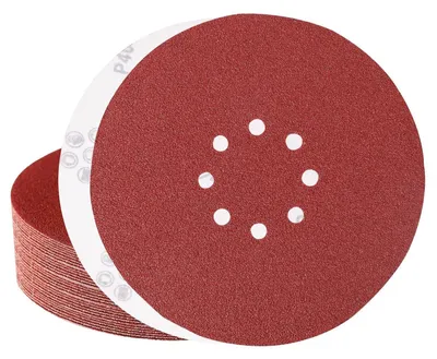 Productafbeelding van Schuurpapier 225mm met klittenband, 8 gaten, korrel 40, 30 stuks, geschikt voor gipsplaat schuurmachines