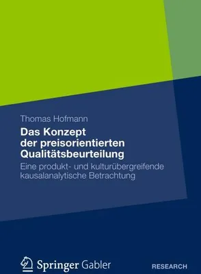 Image de Das Konzept der preisorientierten Qualitätsbeurteilung
