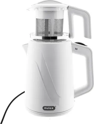Image de Bouilloire et infuseur à thé 2 en 1 Mulex Tee Express - 1 L + 2 L, 1650 W - Blanc
