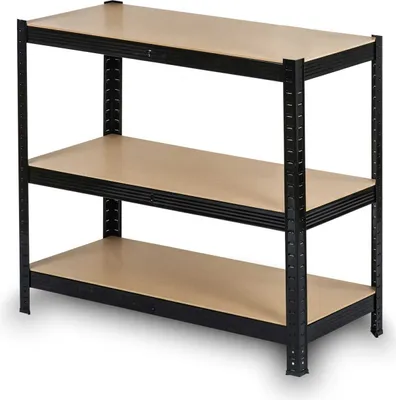 Zdjęcie produktu dla Regał Metalowy Magazynowy 180 X 90 X 40 Cm Humberg Hr-813 Czarny