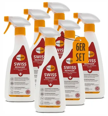 Produktbild von Renuwell Swiss Reiniger Möbelpflege Allzweckreiniger Holzreiniger Spar-Sets 6 x 500 ml