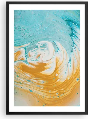 Produktbild von Gerahmtes Poster - Schwarzer Rahmen - Abstraktion verschüttet Farben - 50x70 cm - Wand Bild - Wanddeko - Wandbilder - Kunstposter - Wandposter - Bilderrahmen - Bilder - Kunstdruck - P2BPA50x70-4742