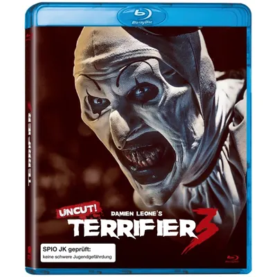 Produktbild von Tiberius Film Terrifier 3 (uncut) (Blu-ray), Film, Blu-ray, Farbig, Full HD, Erwachsene & Kinder, Terrifier 3