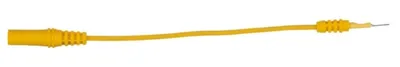 Productafbeelding van 4,0 mm ingangsbuis naar 0,8 mm testadapterconnector, plat (geel)