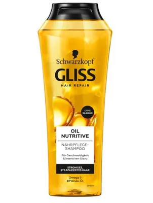Produktbild von Schwarzkopf Gliss Kur Nährpflege-Shampoo, 250 ml, Shampoo, Frauen, Sprödes Haar, trockenes Haar, Alle Farben, Ernährung, Reparatur, Glanz
