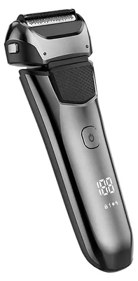 Immagine prodotto di Avizar, rasoio elettrico impermeabile IP67 con 3 lame e LED, nero/argento