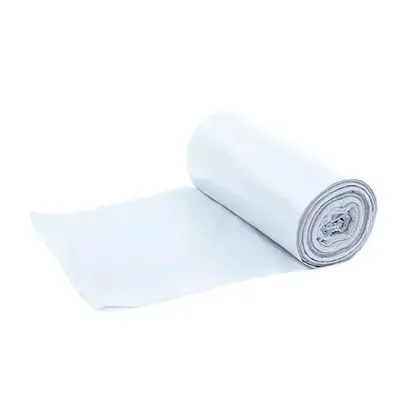 Image de Sacs poubelle RyanPack sans poignées, en LDPE, 70 × 110 cm, 43 µ, blancs – 400 pièces par carton