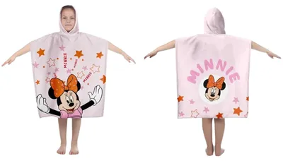 Produktbild von Minnie Mouse Badeponcho Poncho mit Kapuze 60 x 120 cm