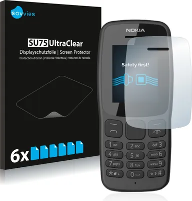 Produktbild von 6x Für Nokia 106 2018 Schutzfolie Savvies Displayschutz Display Schutz Folie Klar Transparent