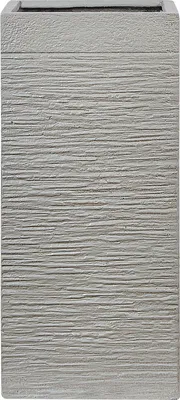 Obrázek produktu pro BELIANI Zahradní vysoký hliněný květináč 33x33x70 cm světle šedý odolný vůči UV záření
