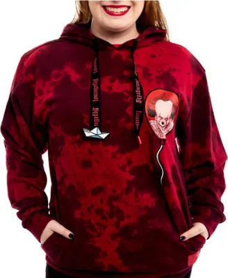 Produktbild von Uni Kapuzensweatshirt mit Pennywise Gesicht in Ballon L