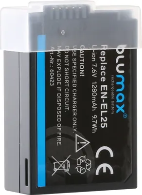 Produktbild von Blumax Akku | für Nikon Nikon VFB12502 Digitalkamera | Kapazität 1280mAh |Spannung 7,6Volt | Video- und Kamerazubehör