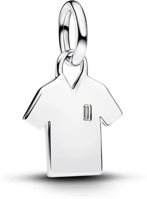 Produktbild von Pandora Charm-Anhänger Fußballtrikot Zirkonia Silber 794708C01