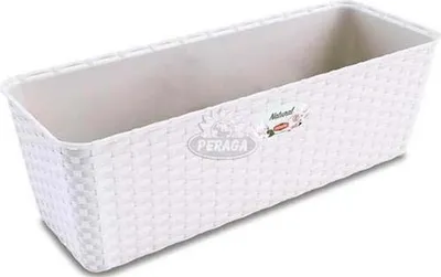 Produktbild von Pflanzgefäß Stefanplast 73700 Kunststoff weiß 15,5 x 13,5 x 39 cm