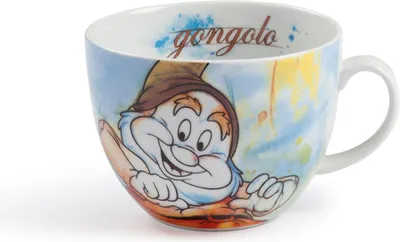 Produktbild von GILDE Cappuccinotasse, "Happy", Porzellan, mehrfarbig, , H. 9 cm, D. 11,5 cm 81277