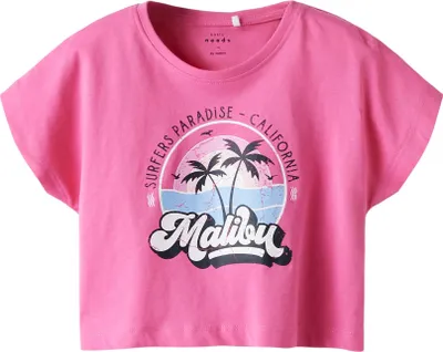 Immagine prodotto di Maglietta stampata a maniche corte Crop Top con scollo rotondo |
