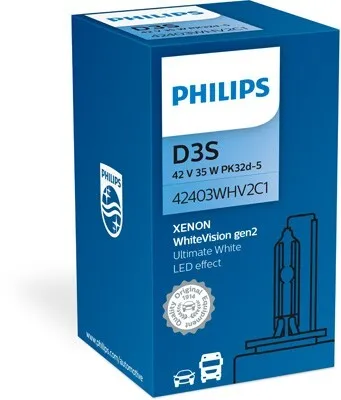 Zdjęcie produktu dla Żarówka Xenonowa D3S 42V/35W 120 5000K Philips Whitevision Gen2