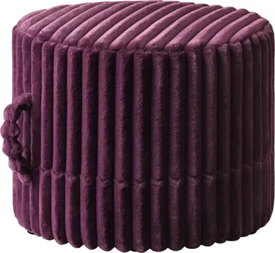 Produktbild von Runder Sitzhocker Schminktisch Hocker CORAL (Stoff: vito99) Lila