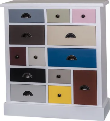 Produktbild von Casa Padrino Landhausstil Kommode Mehrfarbig 90 x 35 x H. 97 cm - Luxus Qualität