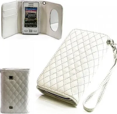 Produktbild von Samsung Star II (S5260) Booksytle Handtasche Mirror Weiss
