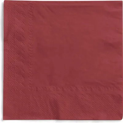 Produktbild von MANK Serviette in Bordeaux aus Tissue 3-lagig, 33 x 33 cm, 100 Stück