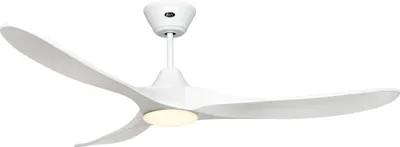 Immagine prodotto di Ventilatore da soffitto a risparmio energetico con luce LED e telecomando Eco Genuino-L 152 cm Bianco opaco