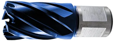 Produktbild von WRS Hochl.-Kernbohrer aus HSS/TIALN-beschichtet, Stahl/Alu/VA, 30 mm Schnitttiefe, 19 mm Weldon., Größe: 33,0 mm Ø