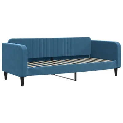 Obrázok produktu pre Denná posteľ modrá 80x200 cm zamat