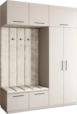 Produktbild von Masseno Garderobe-Set REMA 180/240/60 cm Modern Garderobenschrank Kaschmir
