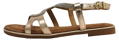 Productafbeelding van Marco Tozzi  Damenschuhe Sandalen Flach Gold Festlich