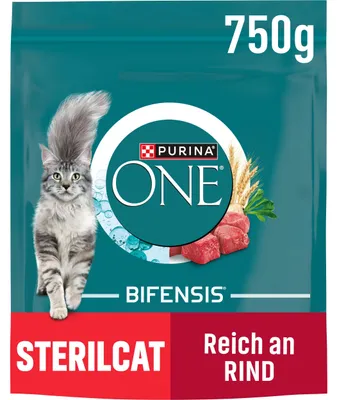 Productafbeelding van PURINA ONE BIFENSIS Sterilcat, voeding voor gesteriliseerde katten, 6 x 750g