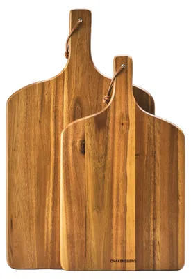Image de Ensemble de 2 grandes assiettes de service en bois