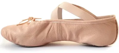 Produktbild von s.lemon Leder Ballettschuhe,Geteilte Sohle Rosa Tanzschuhe Ballettschläppchen für Mädchen Damen Pink 33 – Größe 33 EU