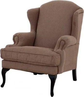Produktbild von Casa Padrino Luxus Ohrensessel Braun - Limited Edition