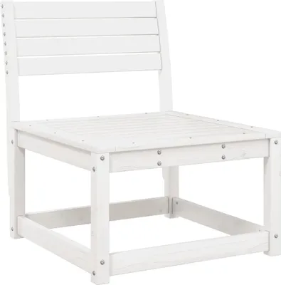 Produktbild von vidaXL Gartensofa Weiß Massivholz Kiefer